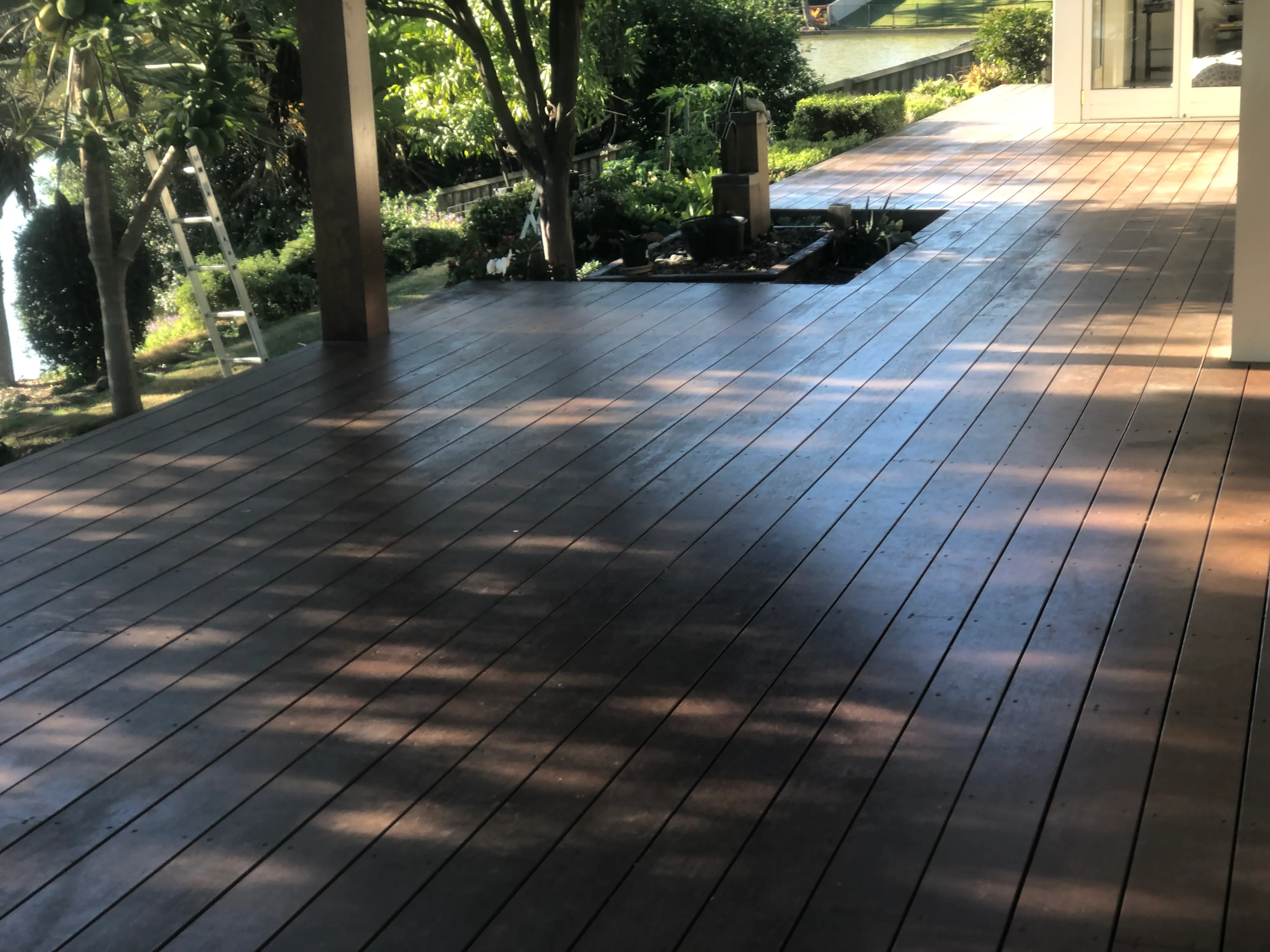 Coastal timber fence on the Gold Coast