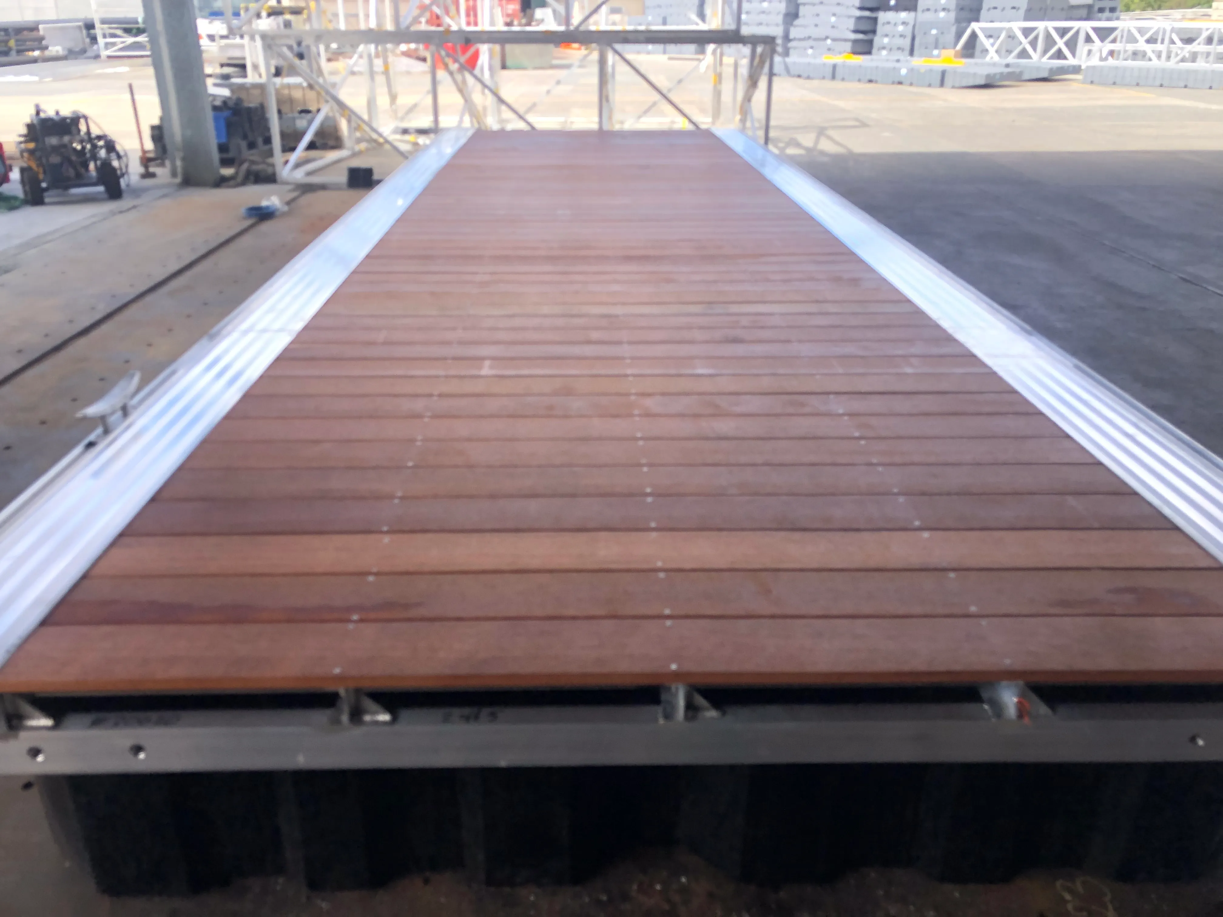 Restored timber deck on a Gold Coast waterfront home