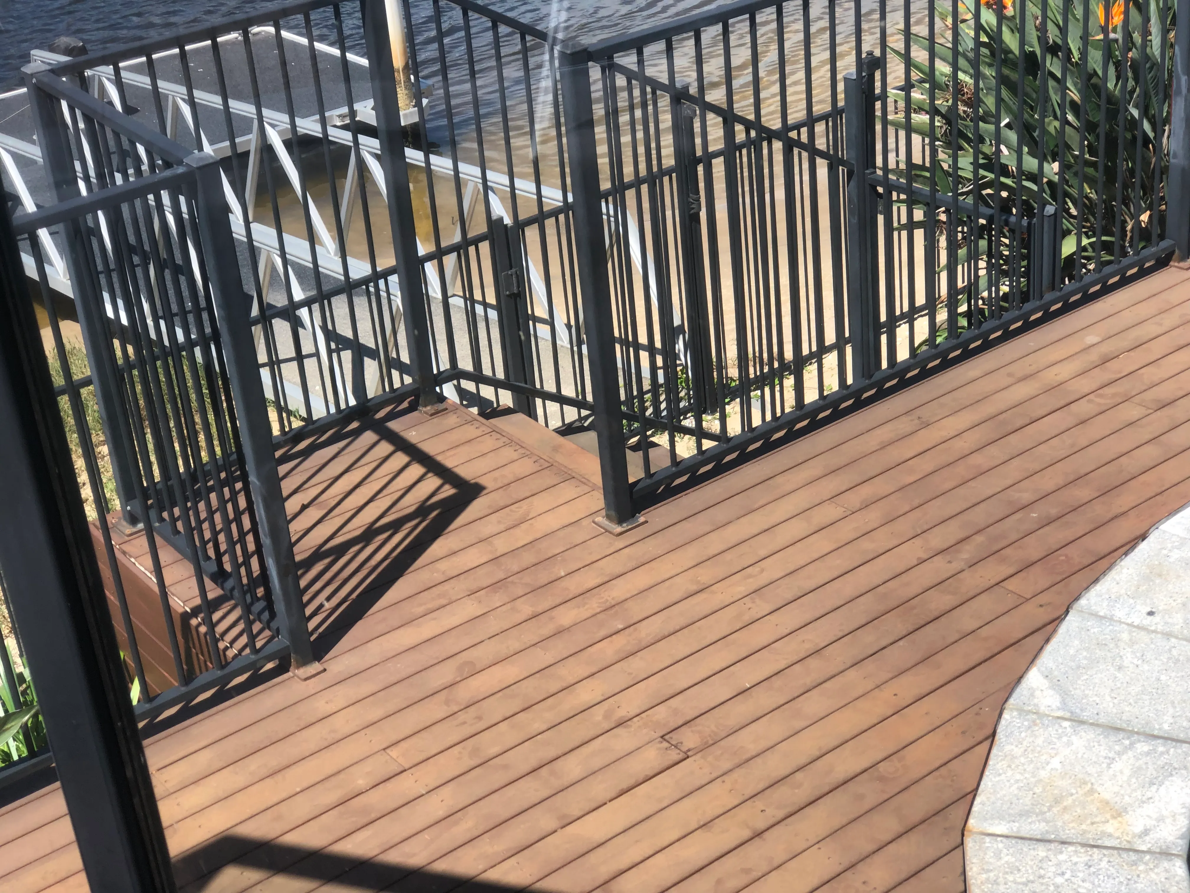 Pontoon under repair on the Gold Coast